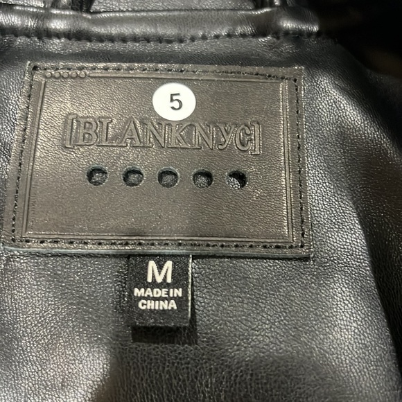 Blanknyc vest black leather size small & M brand new. Plz see photos - Picture 2 of 9